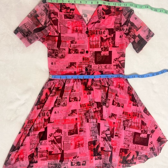 Urban Outfitters Pink Mini Polo Collar Dress - Picture 6 of 11